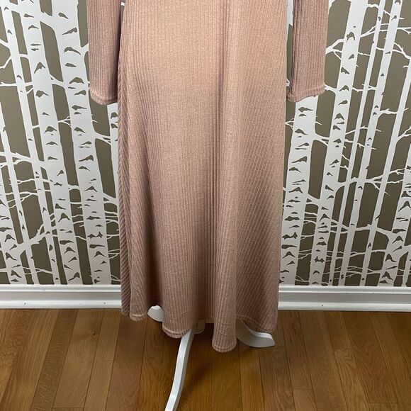 Camisa Nude Ribbed Knit Extreme Hi-Low Hem Hooded Sweater sz XL - Picture 9 of 12